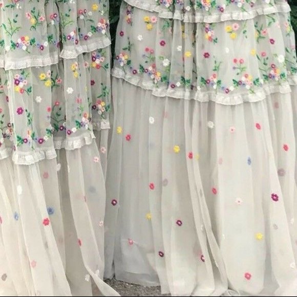 BHLDN Needle & Thread Gown size US 8 $781 - Picture 2 of 16